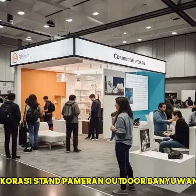 dekorasi stand pameran outdoor banyuwangi
